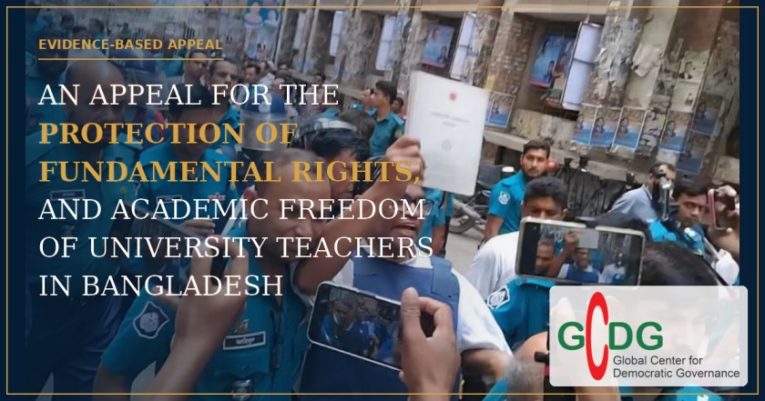 Evidence-based appeal for the protection of fundamental rights and academic freedom of university teachers in Bangladesh